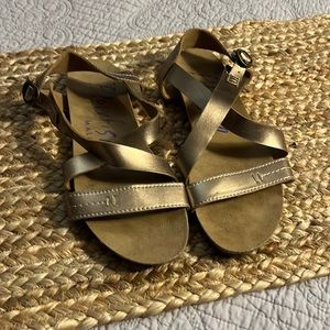 Blowfish gold sandals
